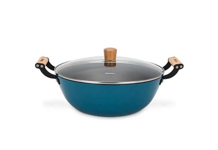 Кастрюля с антипригарным покрытием Fissman Seagreen 4016 (8 л)