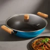 Сковорода-вок з кришкою Fissman Seagreen 4021 (28 см) 