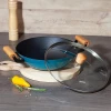 Сковорода-вок з кришкою Fissman Seagreen 4021 (28 см) 