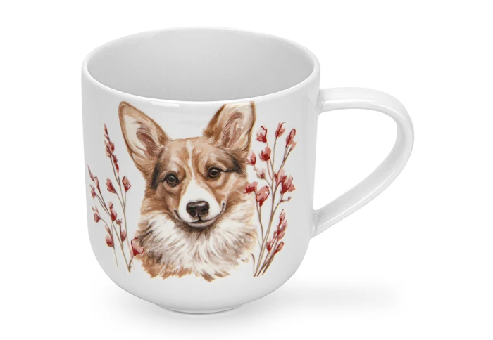 Порцеляновий кухоль Fissman DOGS 16069 (380 мл)