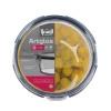 Круглий скляний контейнер із кришкою на засувках Krauff Artglas 29-298-065 (1300 мл)