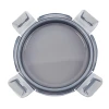 Круглий скляний контейнер із кришкою на засувках Krauff Artglas 29-298-062 (390 мл)