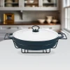 Марміт овальної форми чорного кольору Maestro MR-11360-74 (1,5 л)