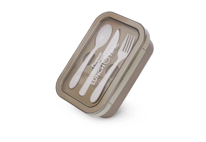 Ланч бокс прямоугольный с контейнером из нержавеюшей стали Fissman 16757 (800 мл)