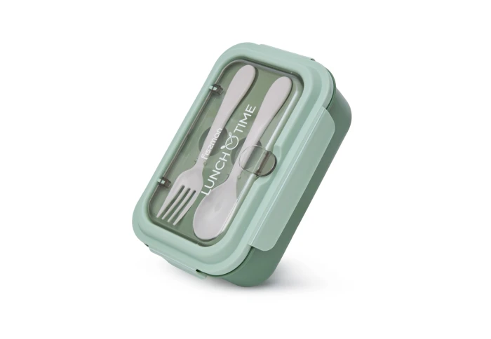 Ланч бокс прямоугольный с контейнером из нержавеюшей стали Fissman 16756 (800 мл)