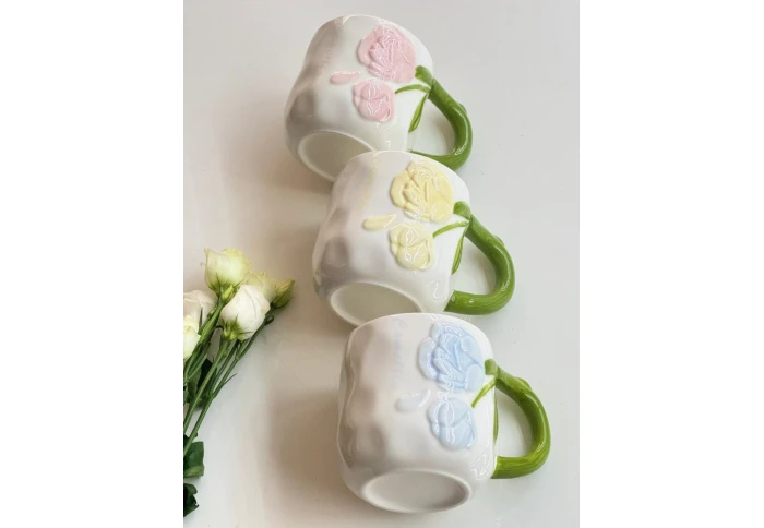 Кружка керамічна Ніжна півонія 8030-391 (440 мл)