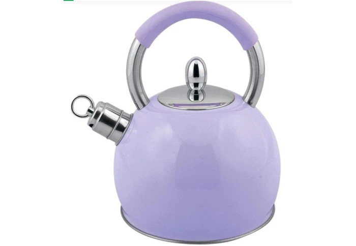 Чайник фіолетового кольору зі свистком GUSTO Ніка GT-1413-3 (3 л)