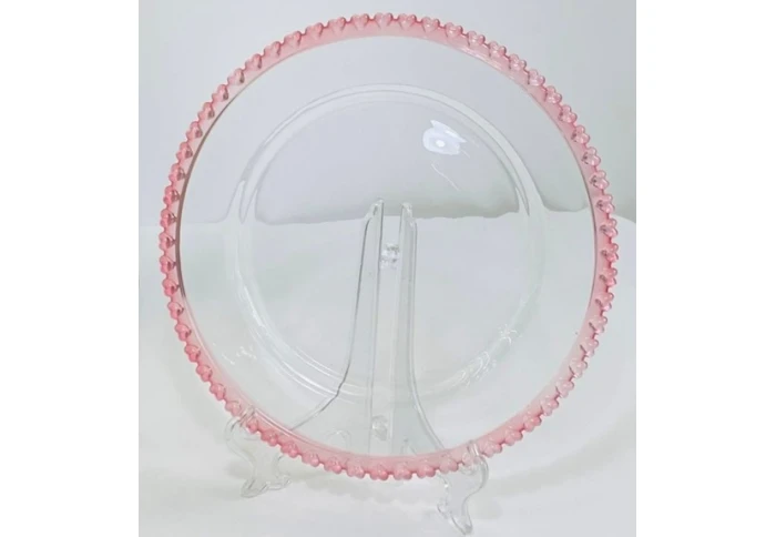 Тарілка Olens Рожеве Серце 01-036 (28 см)