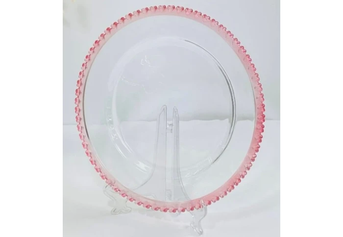 Тарілка Olens Рожеве Серце 01-037 (32 см)