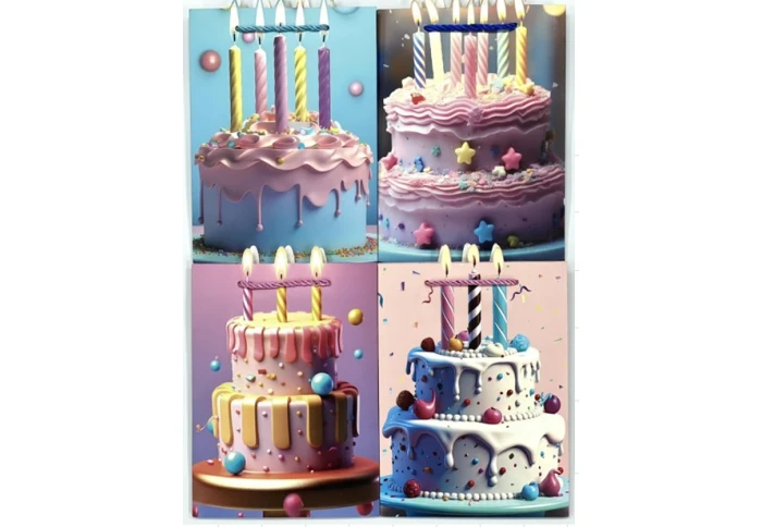 Пакет подарочный маленький Святковий торт 102-1716