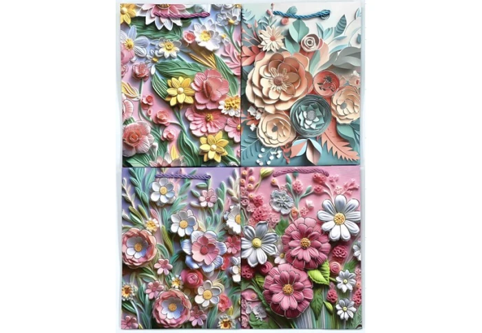 Пакет подарочный большой Квіткове панно 102-1727