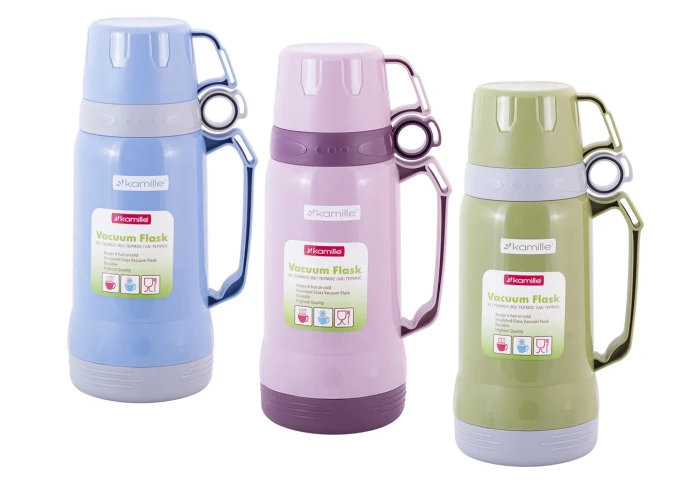 Термос со стеклянной колбой Kamille KM-2023 (1 л) Термос со стеклянной колбой Kamille KM-2023 (1 л)