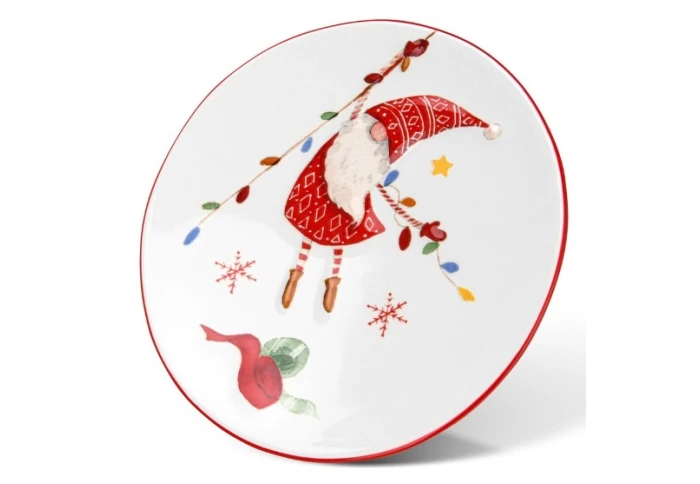 Тарілка новорічна Fissman Merry Christmas 0384 (14,5 см)