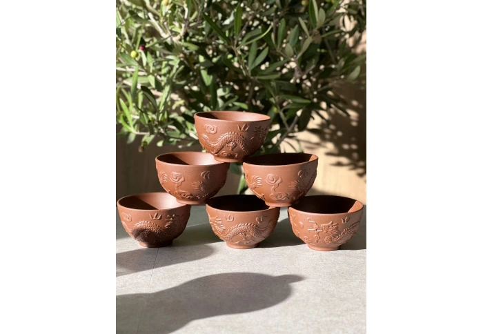 Пиала из глины Olens Шень-Лун светлая TC072 (100 мл)