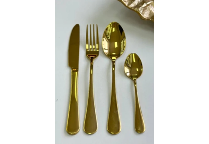 Набір столових приладів на 1 персону Olens Золота колекція 102-157 (4 предмета) Набір столових приладів на 1 персону Olens Золота колекція 102-157 (4 предмета)