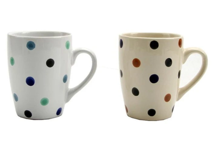 Чашка керамическая Interos KW145 Горох (340 мл)