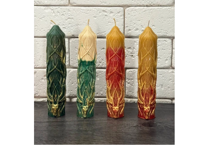 Свеча из натурального пчелиного воска Рогатый олень MKR 17781 Свеча из натурального пчелиного воска Рогатый олень MKR 17781