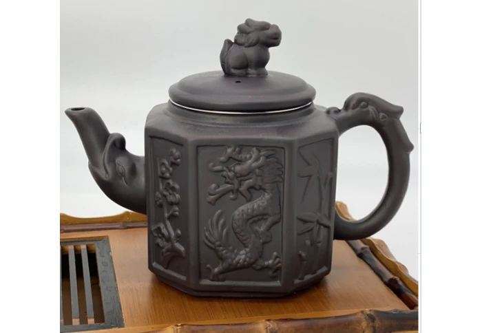 Заварник из исинской глины Olens БАМБУКОВИЙ ДРАКОН T2566-1 (550 мл)