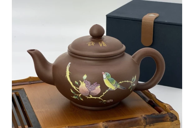 Чайник заварочный из исинской глины Olens Соловейко T2513 (300 мл)