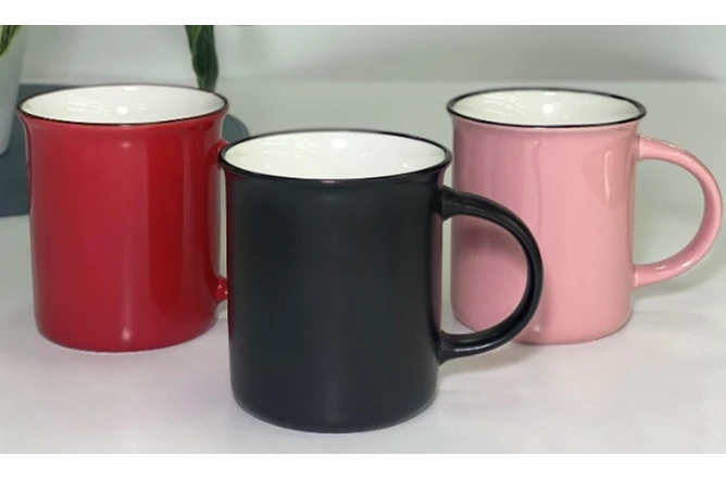 Кружка керамическая Olens Блек-едв-уайт 102-469 (350 мл) Кружка керамическая Olens Блек-едв-уайт 102-469 (350 мл)