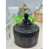 Цукерниця скляна Olens Чорний купол средняя 102-030 (250 мл)