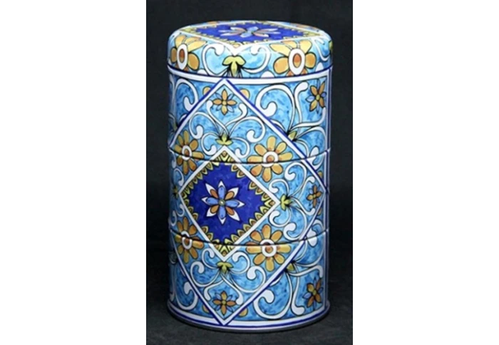 Круглая банка для чая и кофе 3 в 1 Ханша 5 03148-5 (3 х 100 г)