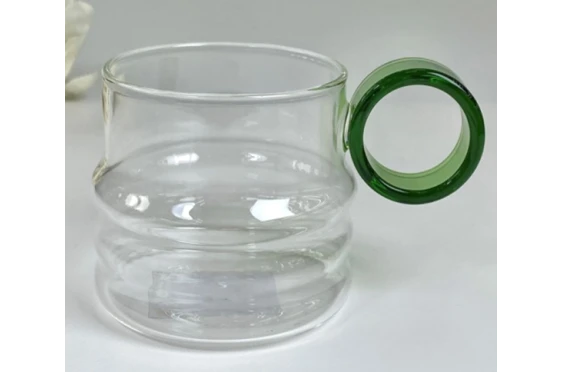 Кружка скляна Ріно зелена Olens 102-817/1 (250 мл)