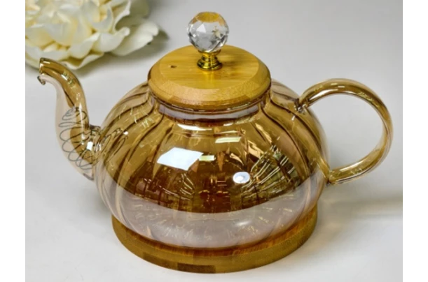 Чайник заварочный стеклянный Olens Пампкін 102-1187 (900 мл) Чайник заварочный стеклянный Olens Пампкін 102-1187 (900 мл)