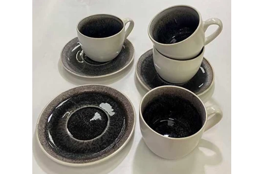 Набір чашок із блюдцями Інтерстелар Olens 101-0278 (300 мл) Набір чашок із блюдцями Інтерстелар Olens 101-0278 (300 мл)