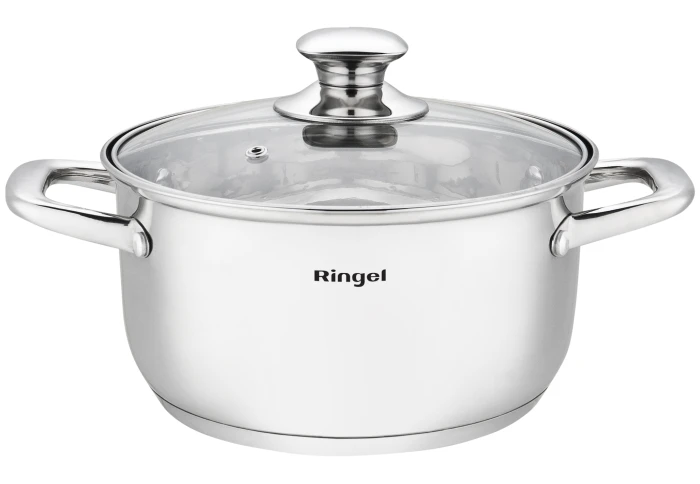  Каструля з нержавіючої сталі RINGEL Grey line RG-2022-22 (4,2 л)