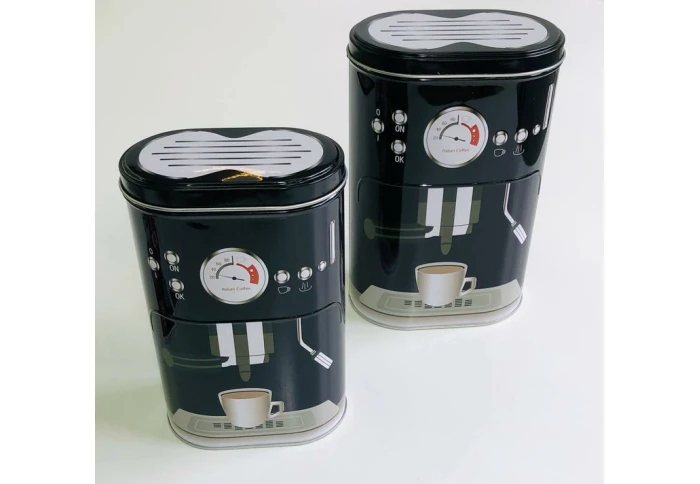 Набор банок для кофе и чая Кофемашина 03276-7 (18 см/20 см)