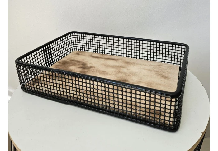 Поднос прямоугольный с металлическими бортиками 1321060930 (29 см)