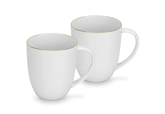 Набор из двух фарфоровых чашек Fissman 3665 (400 мл)