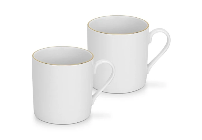 Набор из двух фарфоровых чашек Fissman 3662 (420 мл)