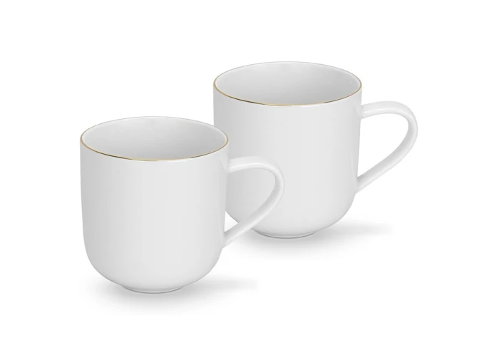 Набор из двух фарфоровых чашек Fissman 3663 (460 мл)