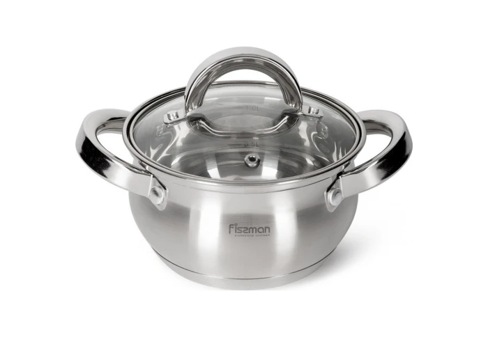 Кастрюля из нержавеющей стали Fissman Felina 5338 (1,3л)