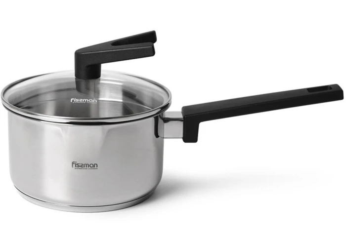 Маленький ковшик из нержавеющей стали с крышкой Fissman Eliz 5317 (2,4 л) Маленький ковшик из нержавеющей стали с крышкой Fissman Eliz 5317 (2,4 л)