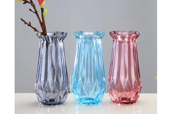 Ваза для квітів блакитна Viva Ombre 6841711 (18 см)