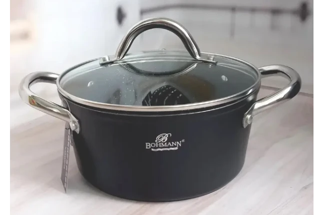 Каструля з антипригарним покриттям Bohman BH-1417-28MRB (6,2 л)