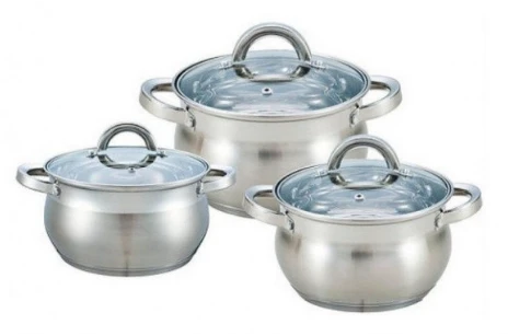 Набор кастрюль из нержавеющей стали Bohmann 400-BH (6 предметов)