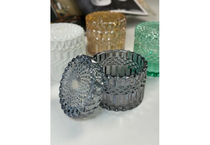 Конфетница стеклянная Серебряное зазеркалье 101-094 (250 мл)