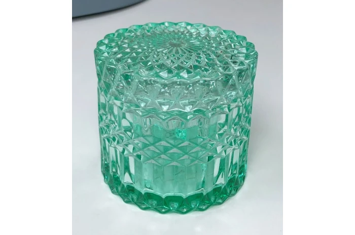 Конфетница стеклянная Бирюзовое зазеркалье 101-126 (250 мл)