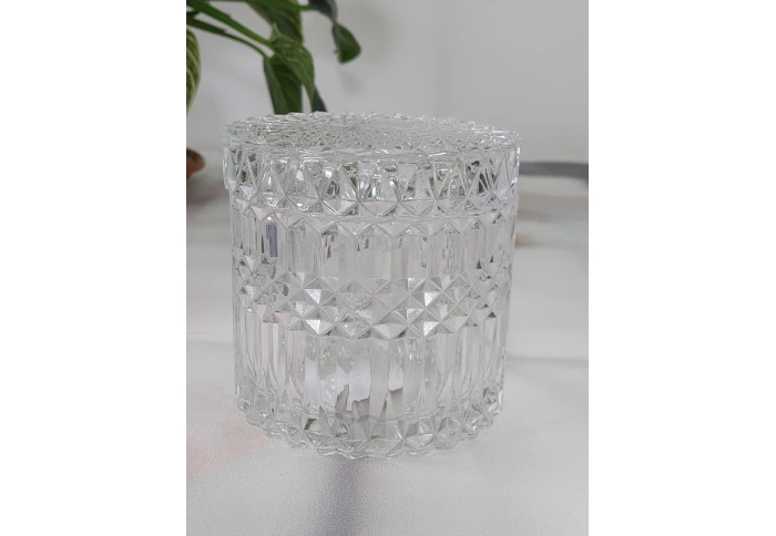 Конфетница стеклянная Прозрачное зазеркалье 102-301 (500 мл)