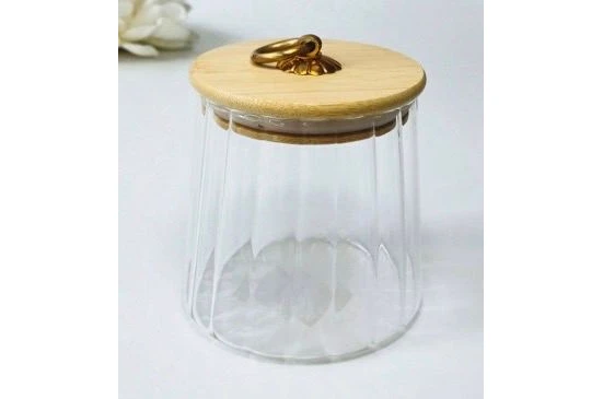 Конфетница Olens Прозрачное кольцо-пирамида 102-654 (600 мл)