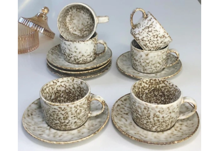 Набір чашок із блюдцями Нормандія Olens 102-0388 (190 мл)