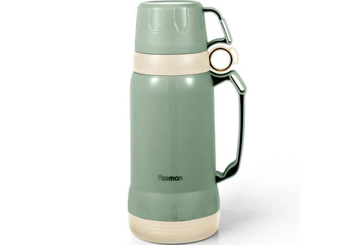 Термос туристический со стеклянной колбой зеленый Fissman 19840 (1000 мл) Термос туристический со стеклянной колбой зеленый Fissman 19840 (1000 мл)