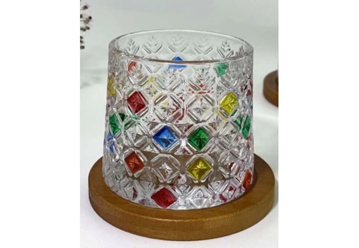 Стакан-доф для виски Olens Льодяні квіти 102-314 (275 мл)