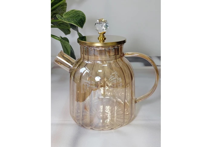 Чайник заварочный стеклянный Olens Страйп 102-371 (1500 мл) Чайник заварочный стеклянный Olens Страйп 102-371 (1500 мл)