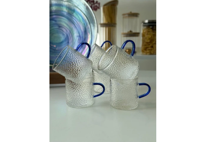 Набор из 6 чашек Olens Айс-прессо синяя 8030-249 (130 мл)