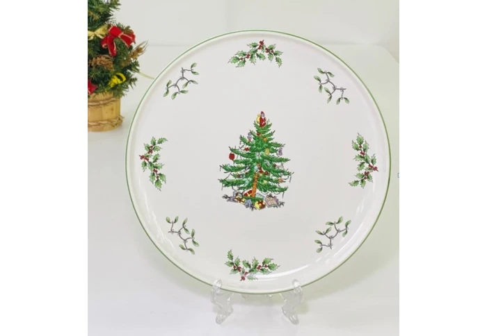 Тарелка керамическая новогодняя Olens Біла зима 102-550 (25 см) Тарелка керамическая новогодняя Olens Біла зима 102-550 (25 см)